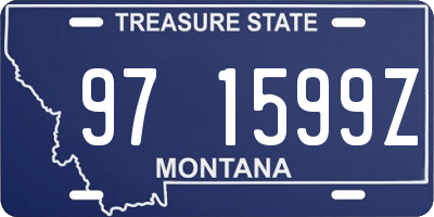MT license plate 971599Z