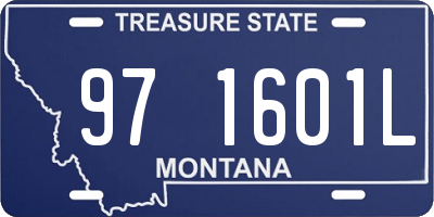 MT license plate 971601L