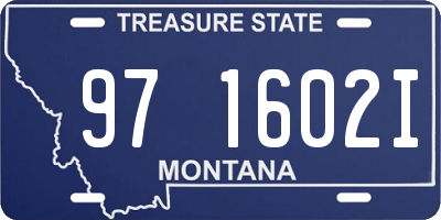 MT license plate 971602I