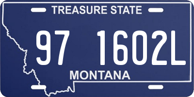 MT license plate 971602L