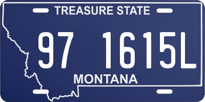 MT license plate 971615L