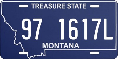 MT license plate 971617L