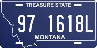 MT license plate 971618L