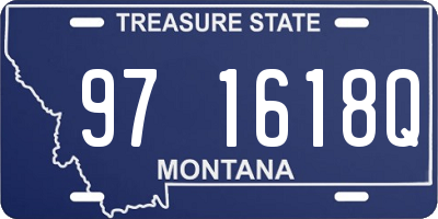 MT license plate 971618Q