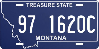 MT license plate 971620C