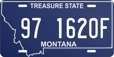 MT license plate 971620F