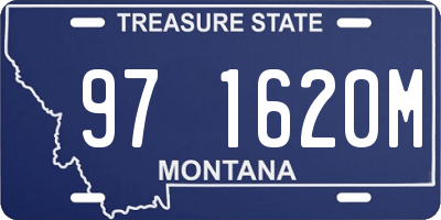 MT license plate 971620M