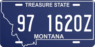 MT license plate 971620Z