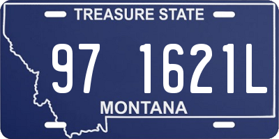 MT license plate 971621L