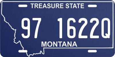 MT license plate 971622Q