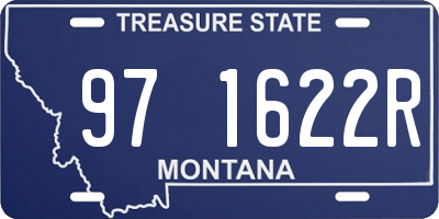 MT license plate 971622R