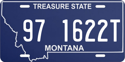 MT license plate 971622T