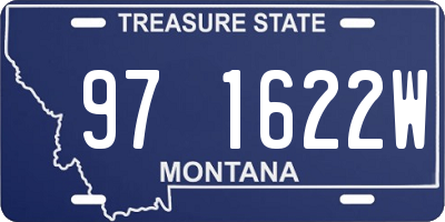 MT license plate 971622W