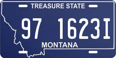 MT license plate 971623I