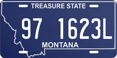MT license plate 971623L