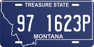 MT license plate 971623P