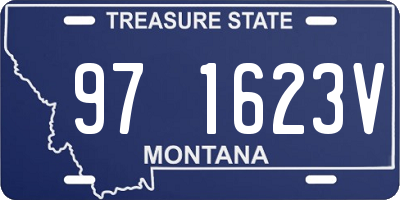 MT license plate 971623V