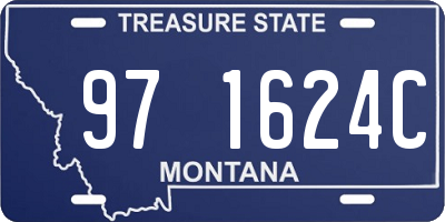 MT license plate 971624C