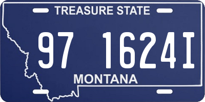 MT license plate 971624I