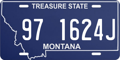 MT license plate 971624J