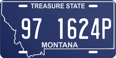 MT license plate 971624P