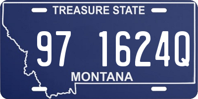 MT license plate 971624Q