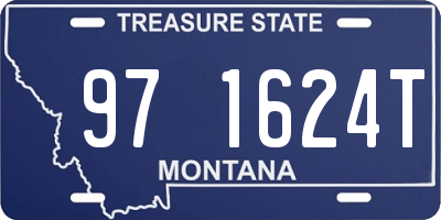MT license plate 971624T