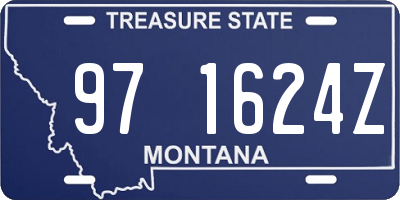 MT license plate 971624Z