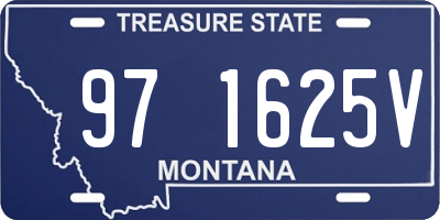 MT license plate 971625V