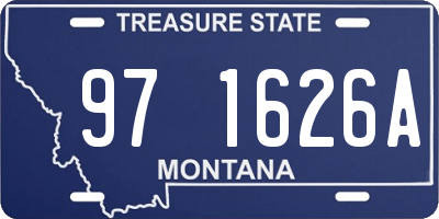 MT license plate 971626A