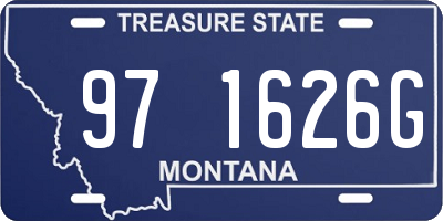 MT license plate 971626G