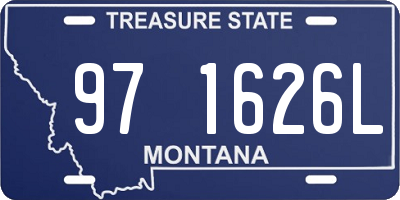 MT license plate 971626L