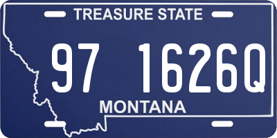 MT license plate 971626Q