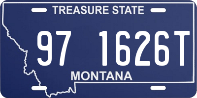 MT license plate 971626T