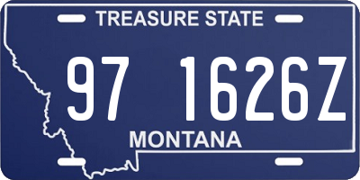 MT license plate 971626Z