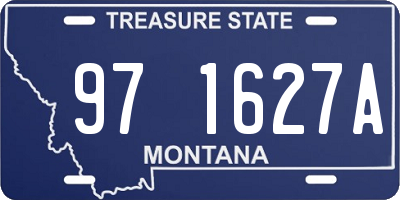 MT license plate 971627A
