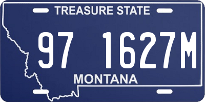 MT license plate 971627M