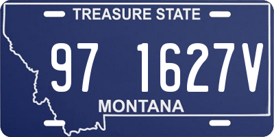 MT license plate 971627V