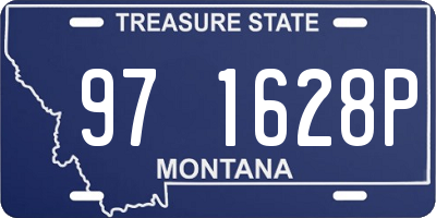 MT license plate 971628P
