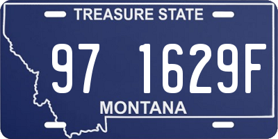 MT license plate 971629F
