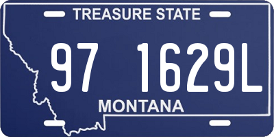 MT license plate 971629L