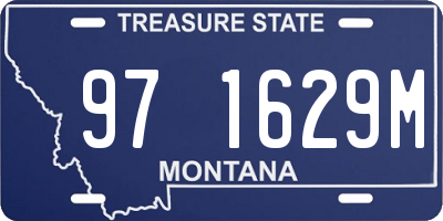 MT license plate 971629M