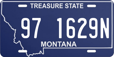 MT license plate 971629N