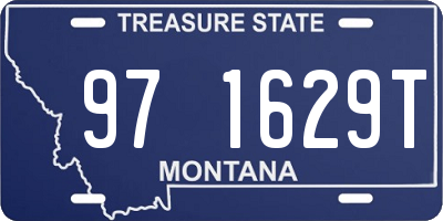 MT license plate 971629T