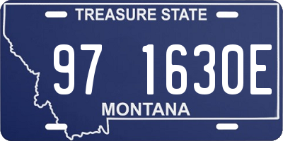 MT license plate 971630E