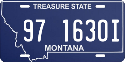 MT license plate 971630I