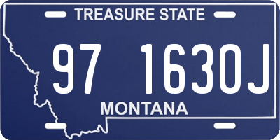 MT license plate 971630J