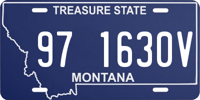 MT license plate 971630V