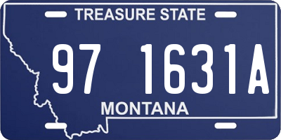 MT license plate 971631A