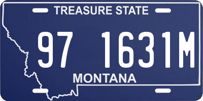 MT license plate 971631M